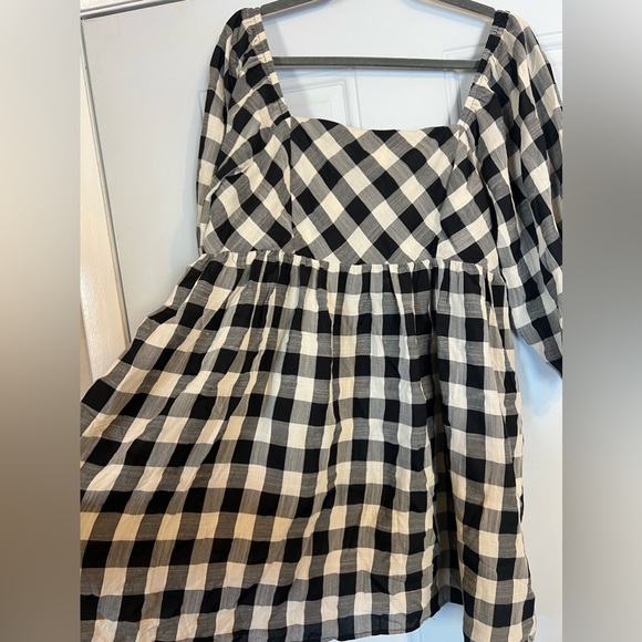 Adorable In harmony gingham Square neck, baby doll dress. Size XL - Picture 3 of 8